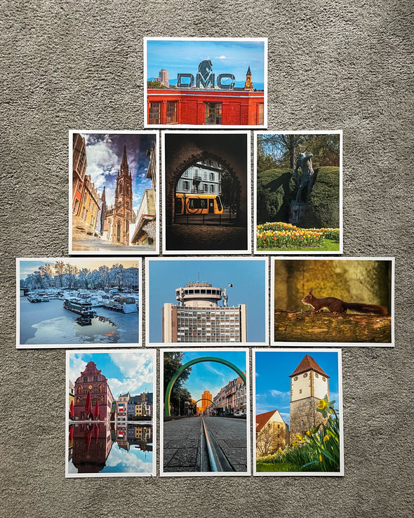 Lot de 10 cartes postales - Mulhouse